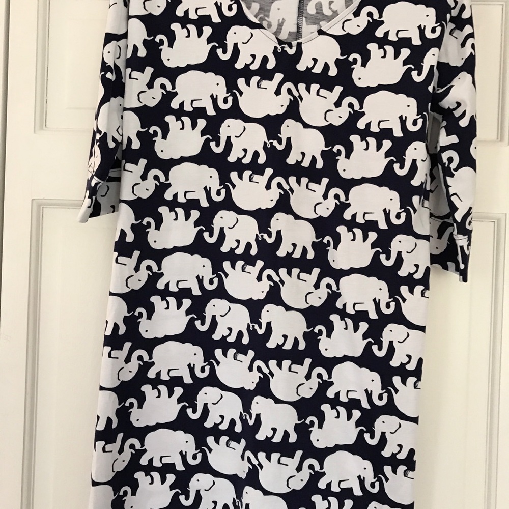 Lilly Pulitzer Eliza Vneck cotton dress EUC
